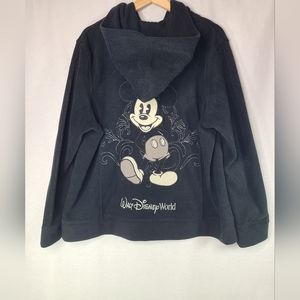 Walt Disney World Womens Mickey Mouse Embroidered Fleece sweater- size 1X